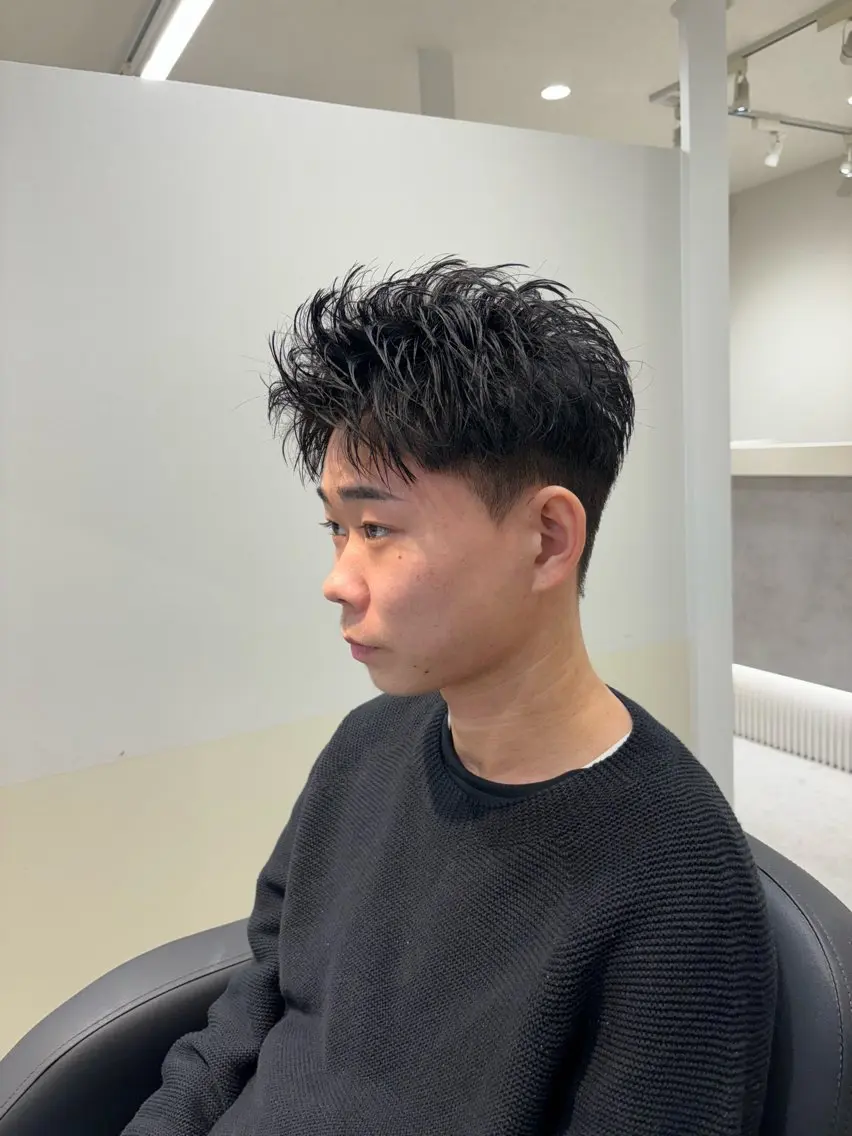 ショート メンズ カット 長谷川 寛のヘアスタイル