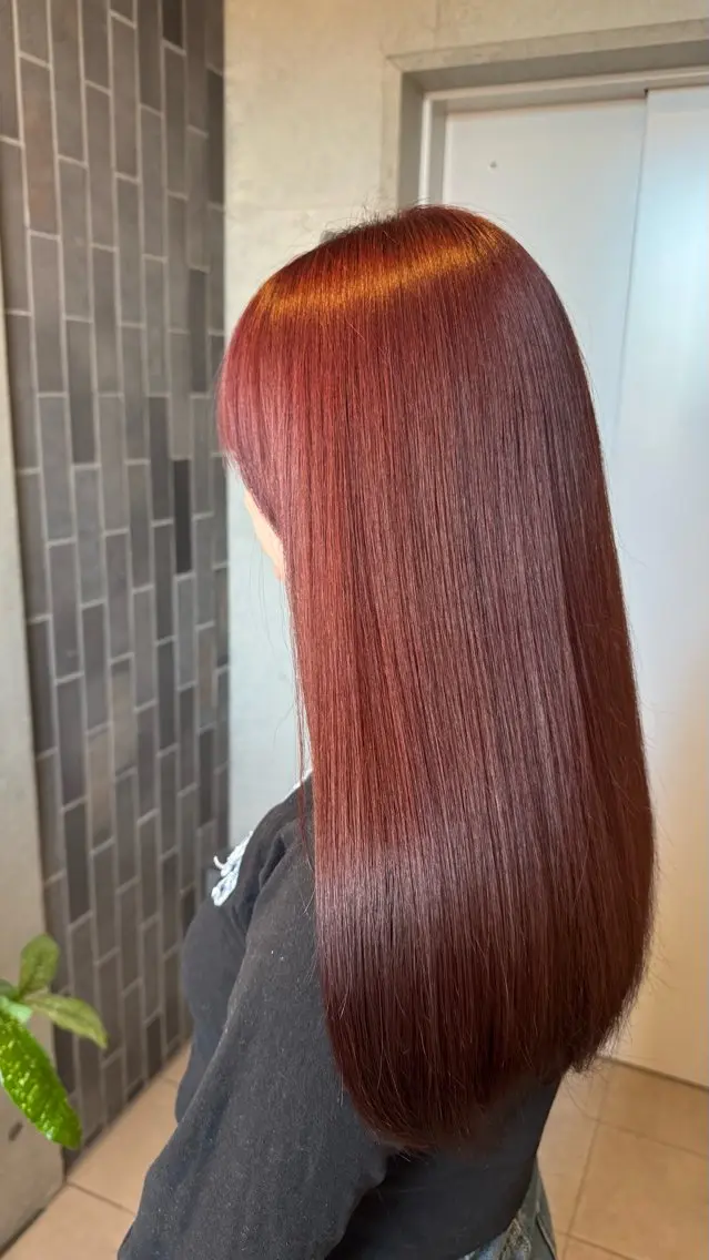 ミディアム カラー 髪質改善 ヘアカラー ツヤ髪髪質改善カラー 🫧/ボブ/RUKAのヘアスタイル