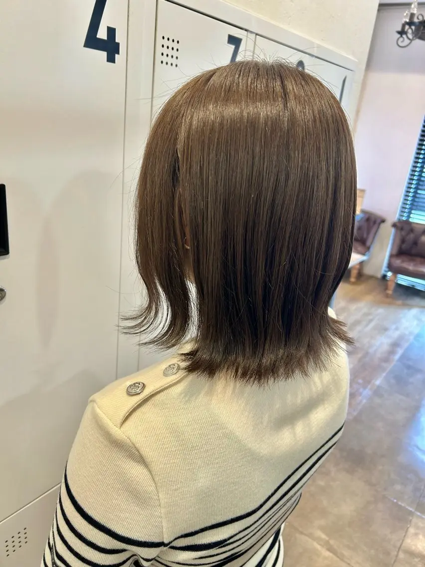 透明感カラー+Aujuaトリートメントの写真