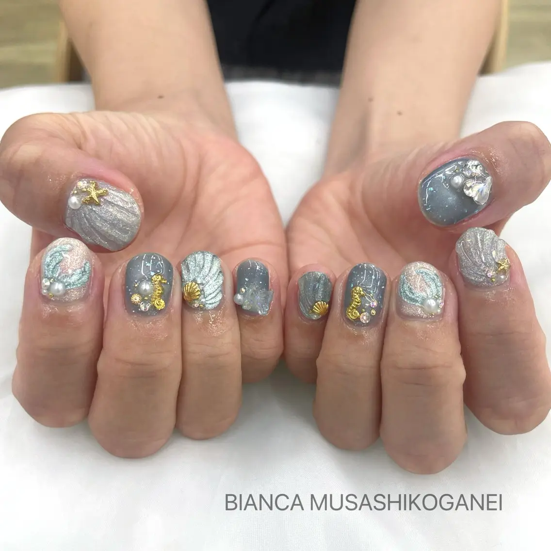 ネイル ハンドネイル Bianca🫧 SHIMIZU🩰のネイルデザイン