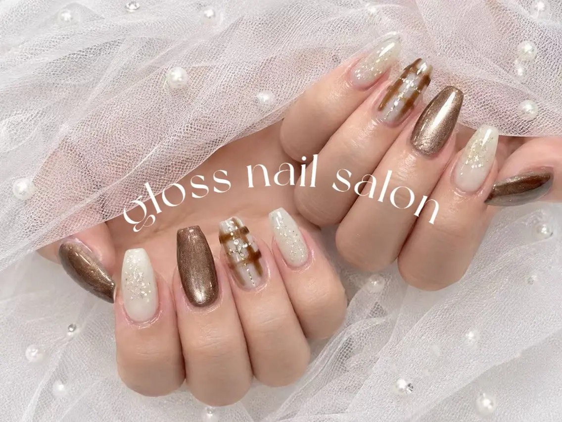 ネイル ハンドネイル ゆり🌷 gloss nailのネイルデザイン