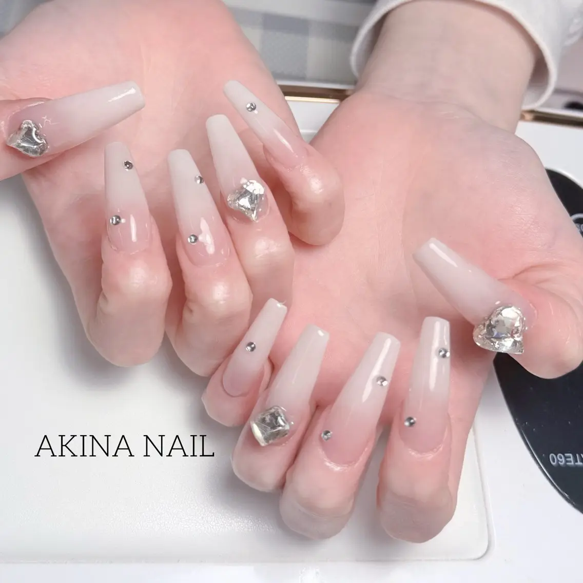 ロング ハンドネイル Akina Nail 亀戸のネイルデザイン