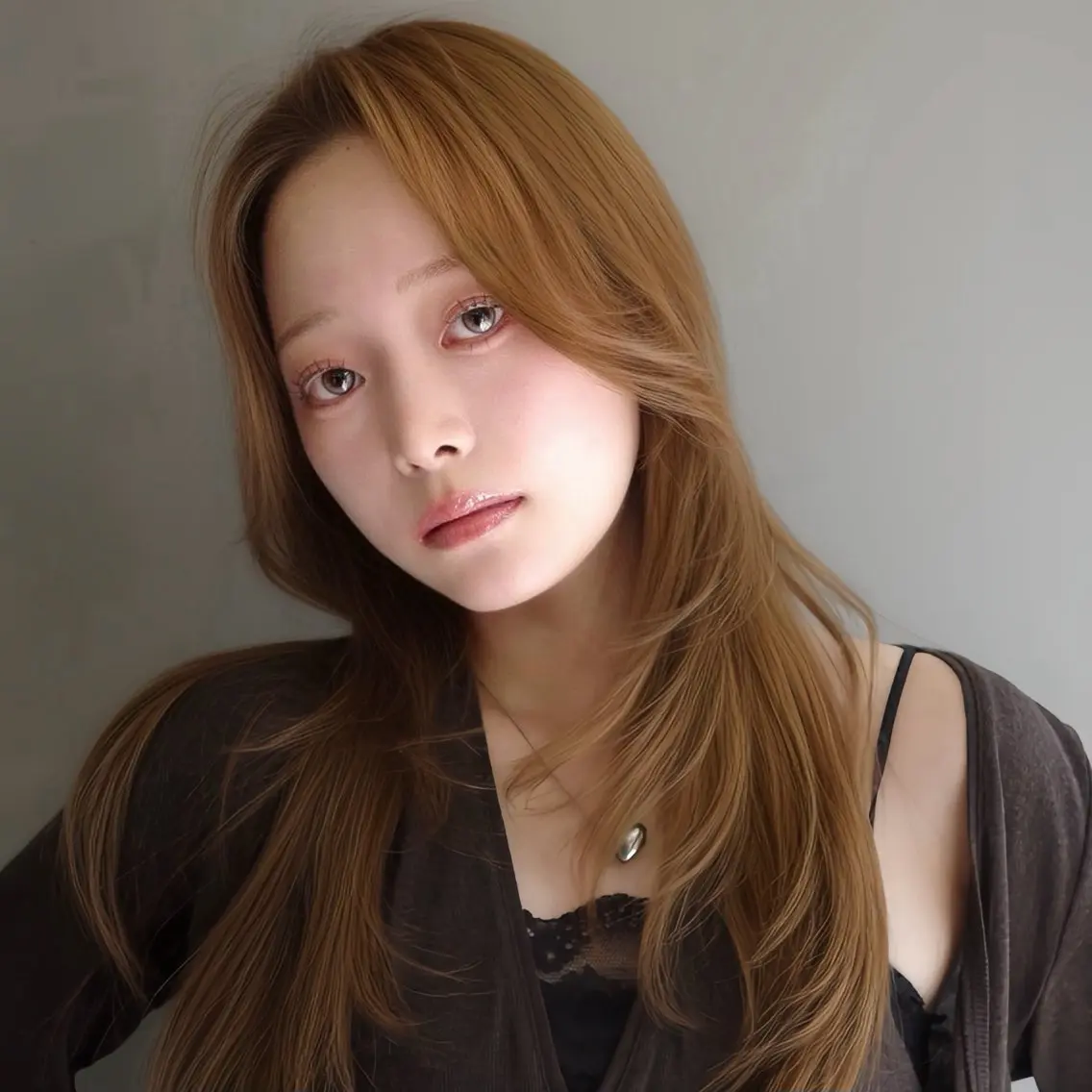 ロング カット ヘアカラー 縮毛矯正 トリートメント 韓国ヘア/ 髪質改善特化谷名勇輝のヘアスタイル