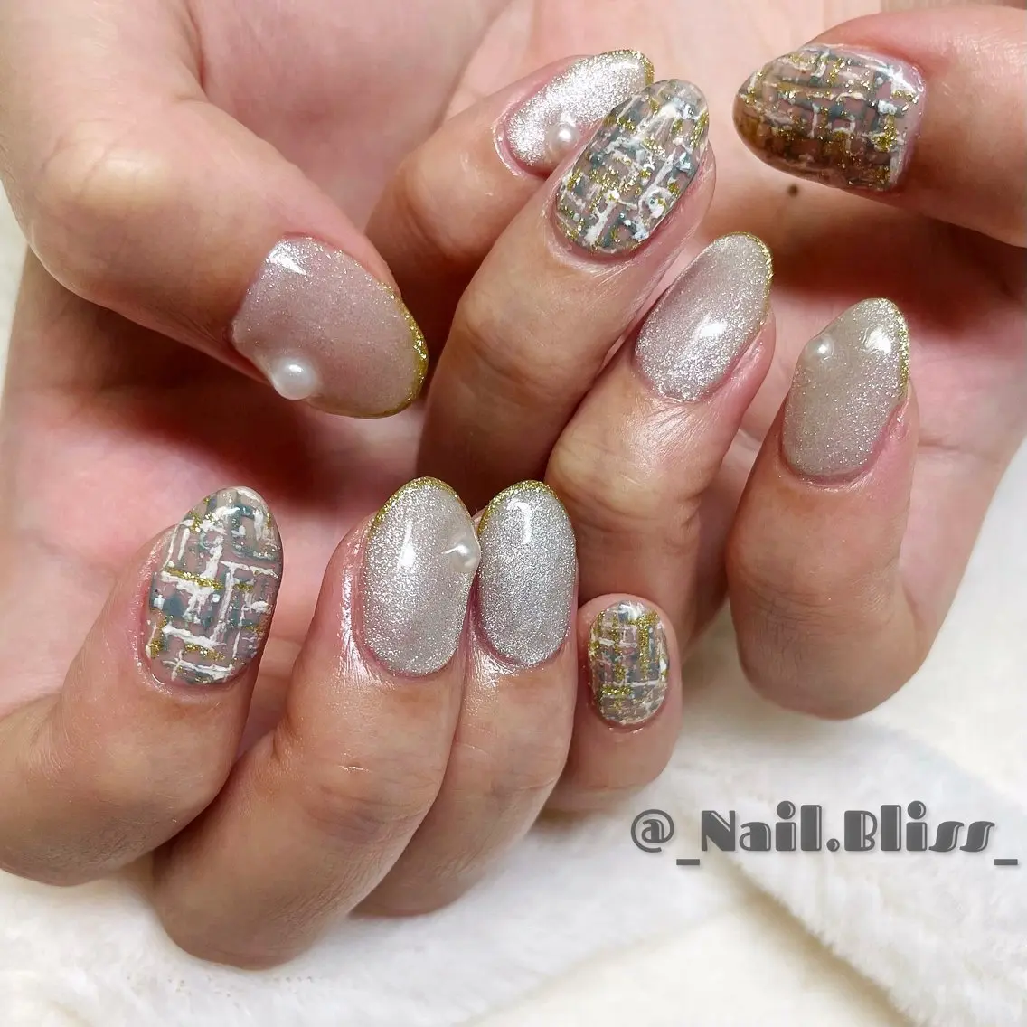 ネイル マグネットネイル 持ち込み ハンドネイル NAIL BLISSのネイルデザイン