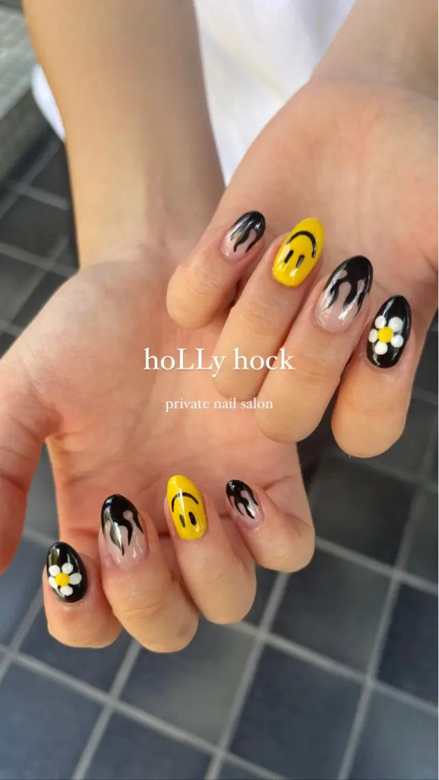 ネイル アートネイル 夏ネイル hoLLy hock ┊︎唐人町徒歩2分♡のネイルデザイン