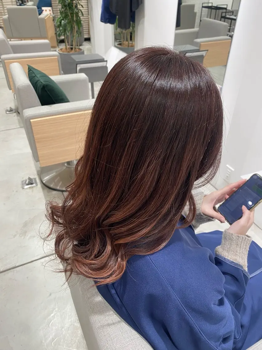 ロング カラー ブラウンカラー ピンクカラー stair:case 🌱Fuka🌱🦖のヘアスタイル