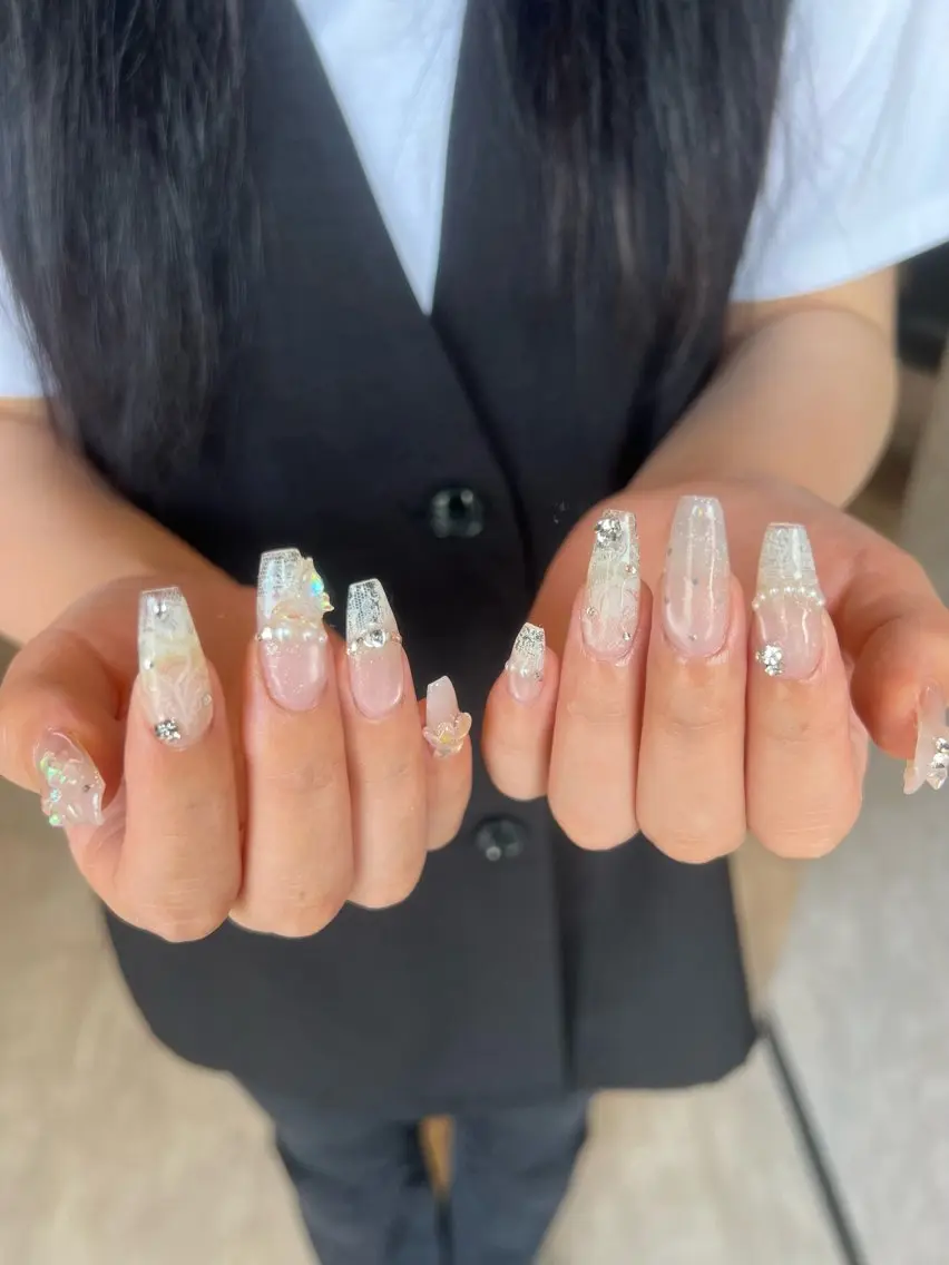 ネイル ロングネイル スカルプネイル LACHIC NOZOMIのネイルデザイン