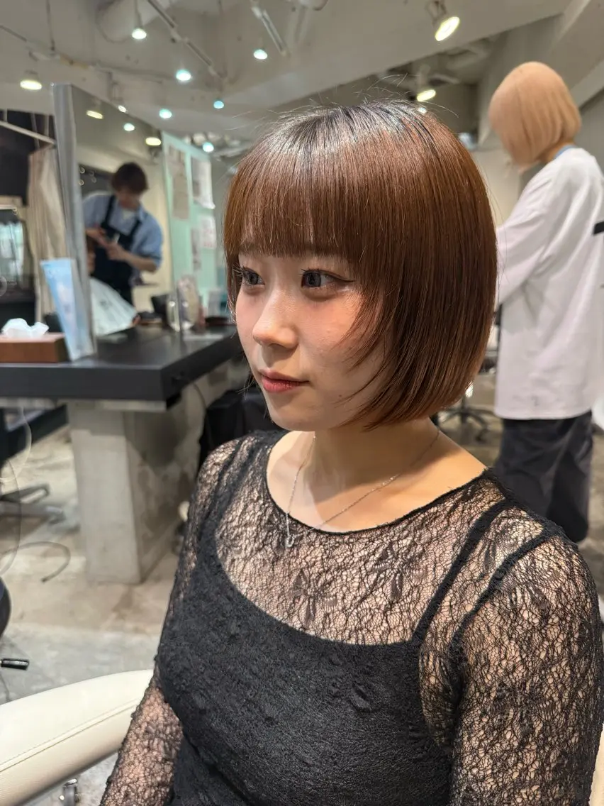 ショート ボブ 顔まわりレイヤー レイヤーカット 🌈レイヤーカット/ ハイトーン🌈タクマのヘアスタイル