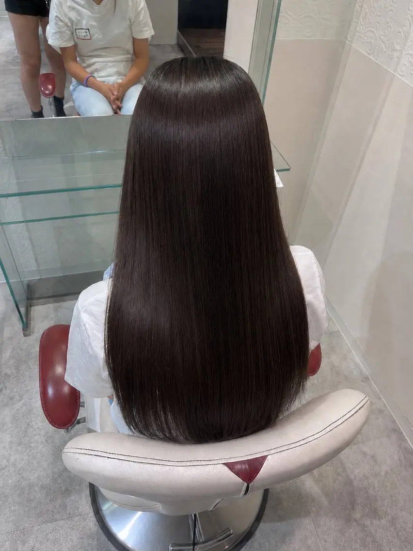 ロング 縮毛矯正 大林 美優のヘアスタイル