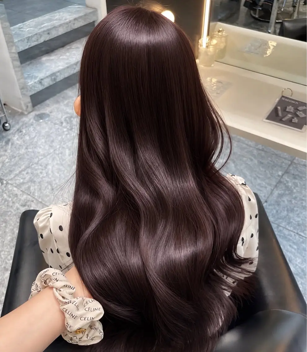 ロング カラー トリートメント ヘアカラー トリートメント ヘッドスパ 小倉┊︎𝐚𝐥𝐛 Honoka🎀のヘアスタイル