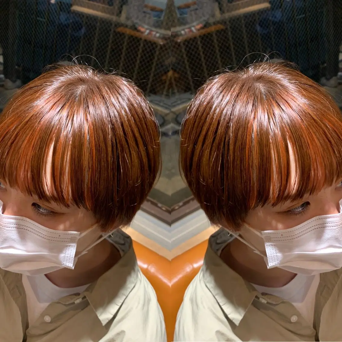 ショート カラー 韓国🇰🇷 ✂︎hair 内田愛のヘアスタイル