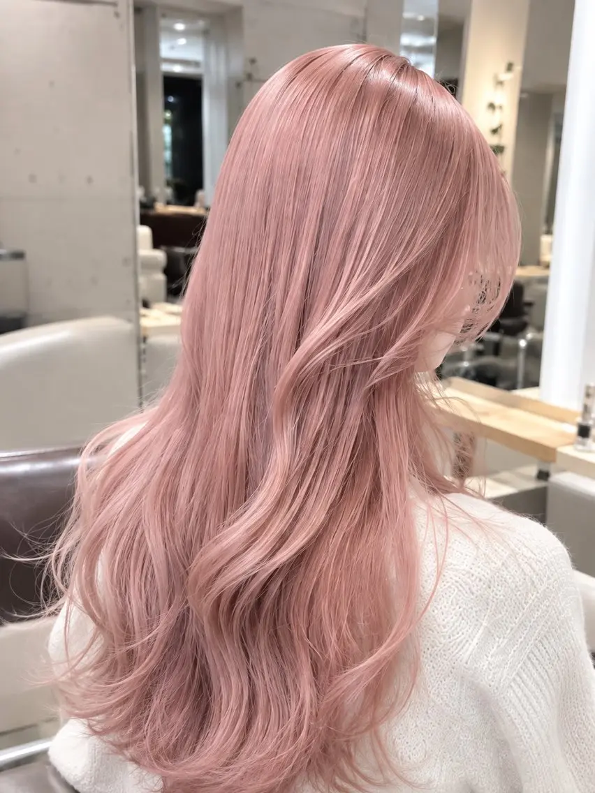 カラー ayuna🎀 三宮/韓国ハイトーンのヘアスタイル