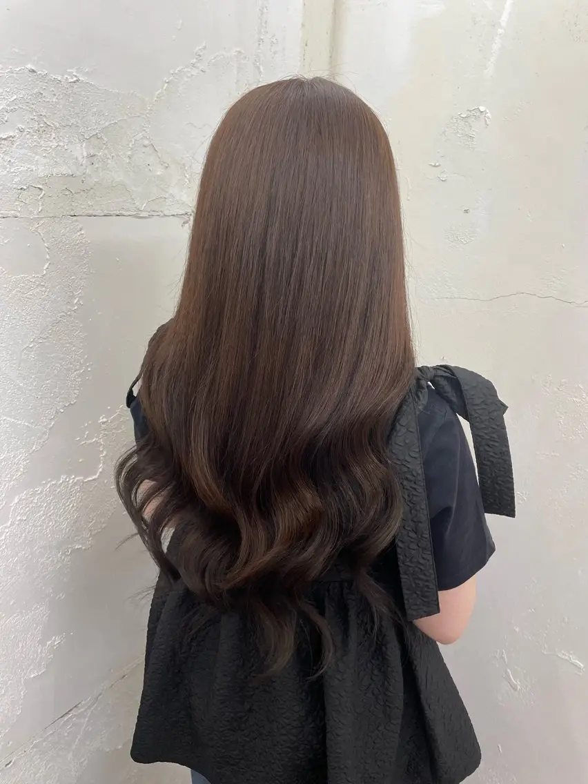 ロング カラー エクステ エクステ 𝙃𝘼𝙍𝙐🎀 韓国×エクステのヘアスタイル
