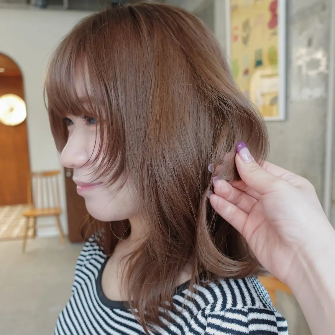 【新規・平日限定】透明感カラー+髪質補修TR 7,150円の写真