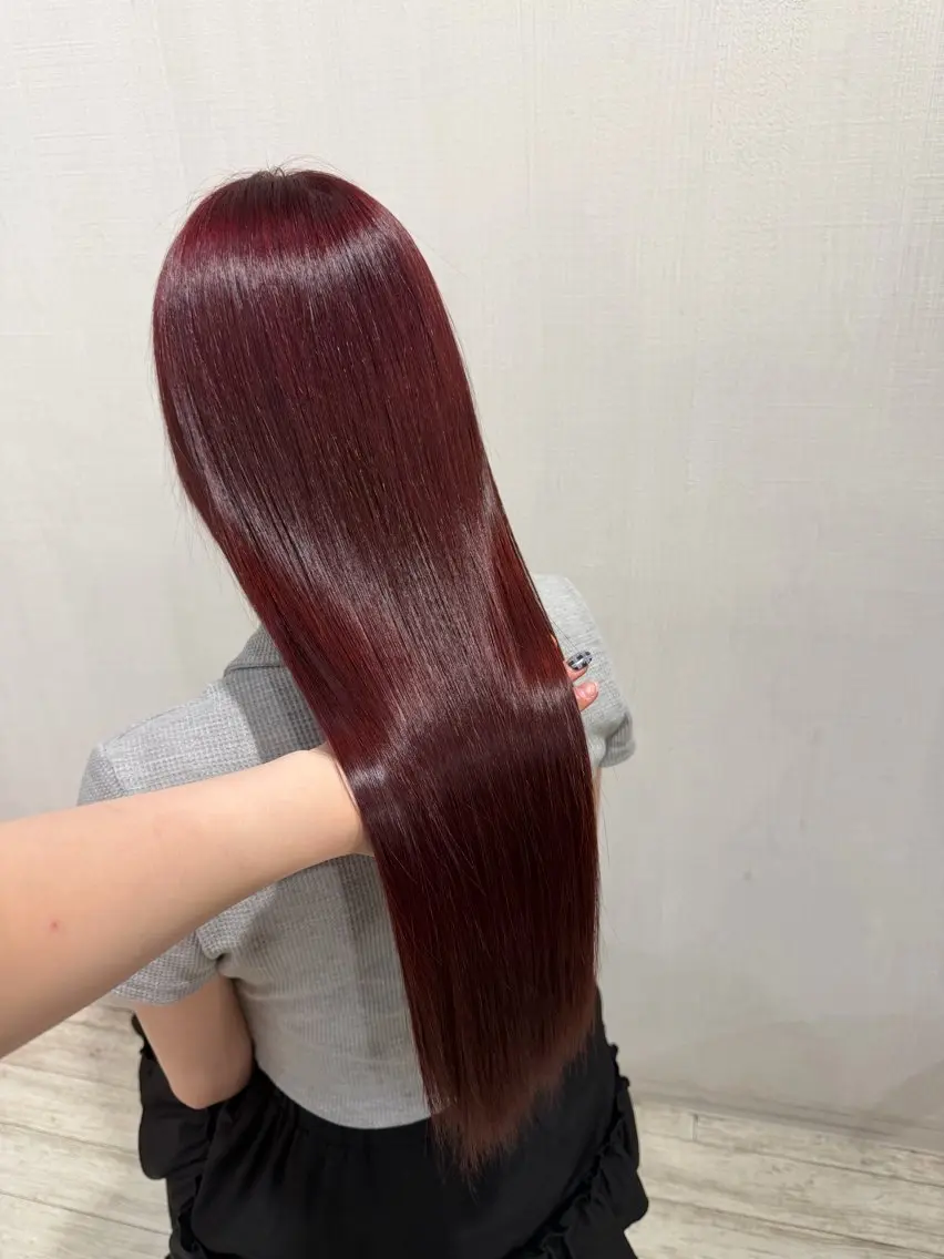 ロング ヘアカラー トリートメント ayumi / 郡山/暖色カラーのヘアスタイル