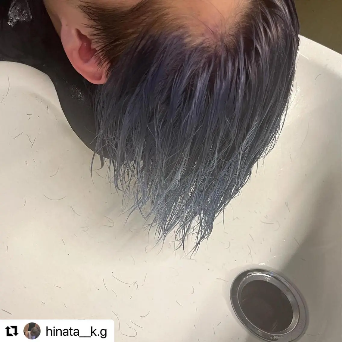 ショート カラー パーマ メンズ メンズブリーチ メンズウルフカット ブリーチ ブルーカラー グラデーションカラー 🩷Eny terrace🩷のヘアスタイル
