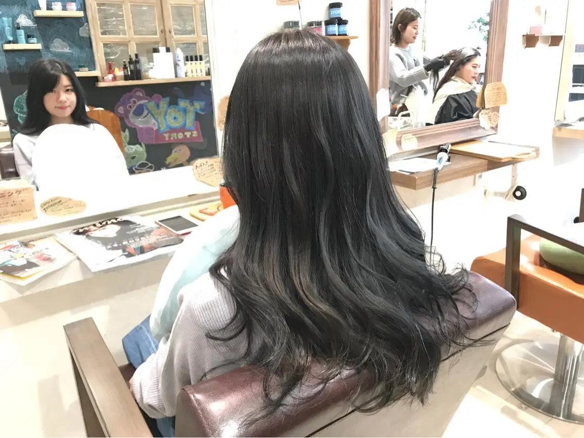 ロング カラー グレージュ イルミナカラー メンズ指名多数!! 田島史也のヘアスタイル