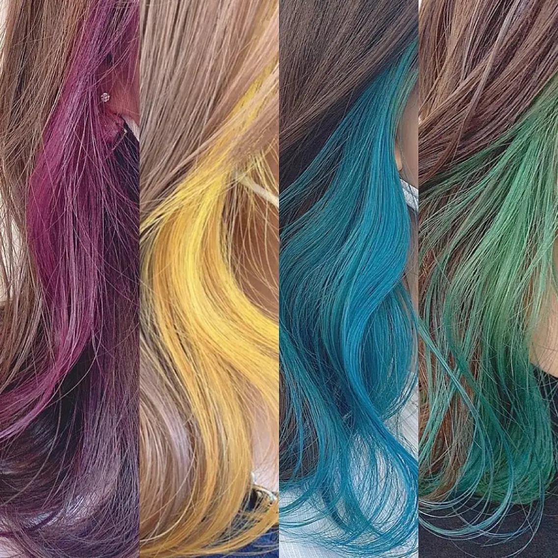 カラー インナーカラー ヘアカラー トリートメント 渋谷:インナーカラー ／🍒エリカ🍒のヘアスタイル