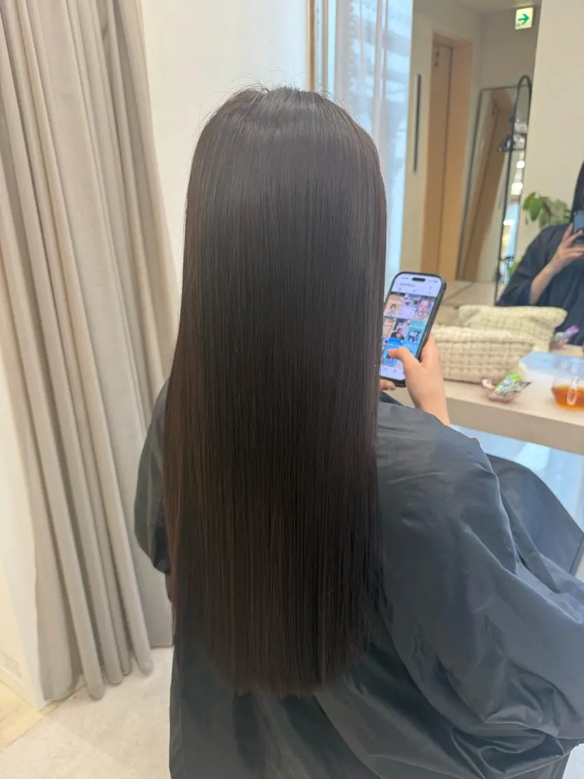 パーマ カット 縮毛矯正 トリートメント ヘッドスパ haru 髪質改善サロンのヘアスタイル