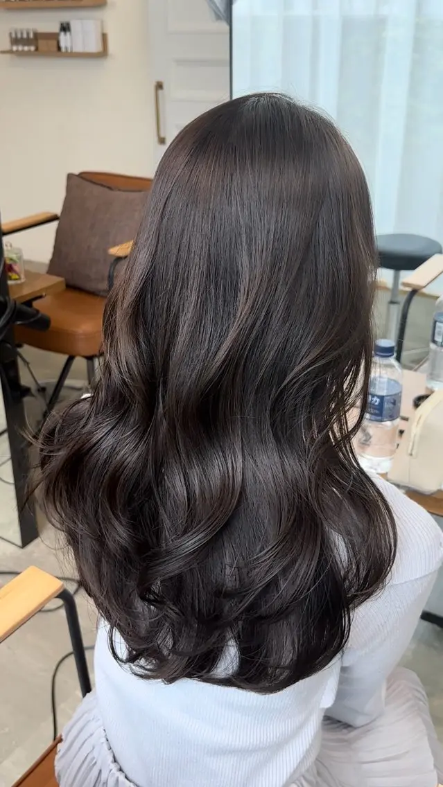 ロング カラー ヘアアレンジ ヘアカラー ⭐️銀座/ショート/ 艶カラー/りょうがのヘアスタイル