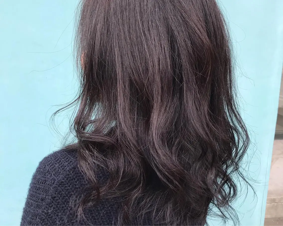 セミロング カラー アッシュ ラベンダーカラー ラベンダーアッシュ Ayano＿ Jill francのヘアスタイル
