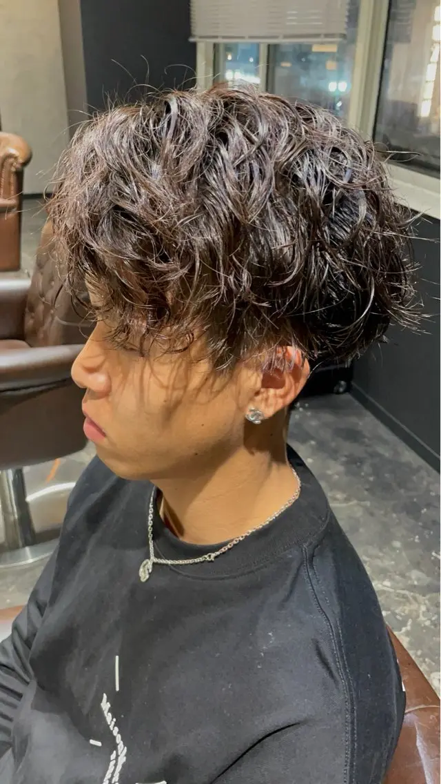 パーマ メンズ メンズパーマ ツイストスパイラルパーマ スパイラルパーマ カット パーマ 💈メンズ職人 ルキト💈のヘアスタイル