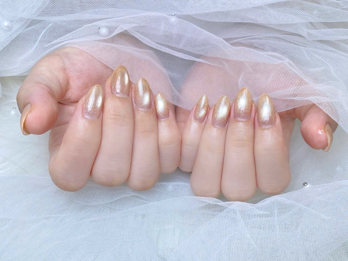 ネイル 長さ出し ジェルネイル 韓国ネイル マグネットネイル 持ち込み ハンドネイル SHE NAILのネイルデザイン