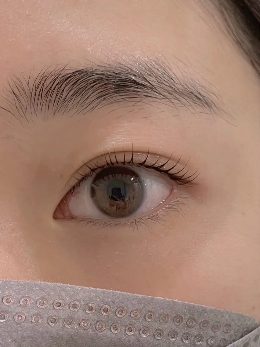 マツエク・マツパ 束感まつ毛 ナチュラル 一重×まつ毛パーマ eyelash salon　TOKIのマツエク・マツパデザイン
