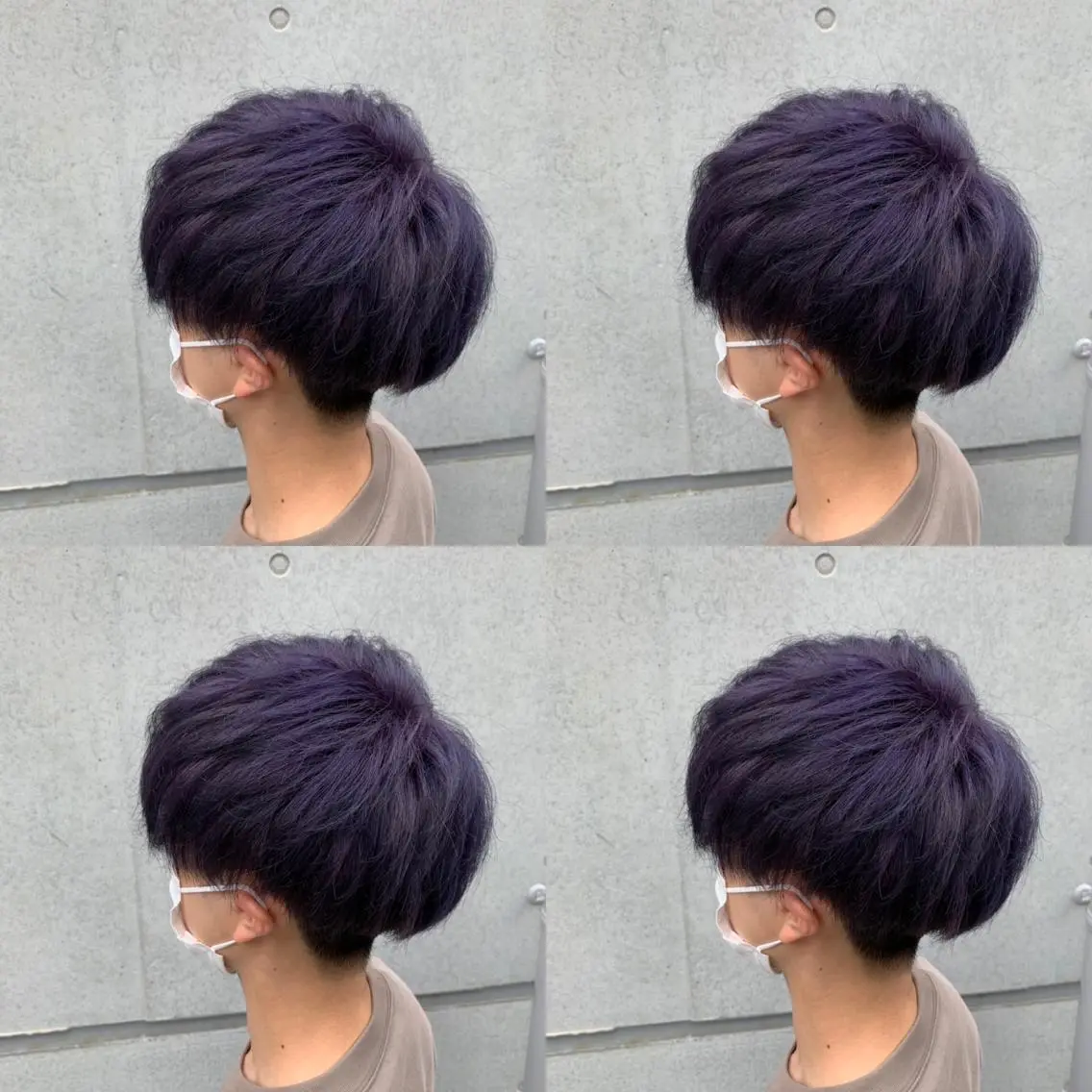 ショート カラー メンズ ブルーカラー ブルーラベンダー ラベンダーカラー カット ヘアカラー トリートメント ✨レイヤー/髪質改善 /縮毛矯正✨ナカムラのヘアスタイル