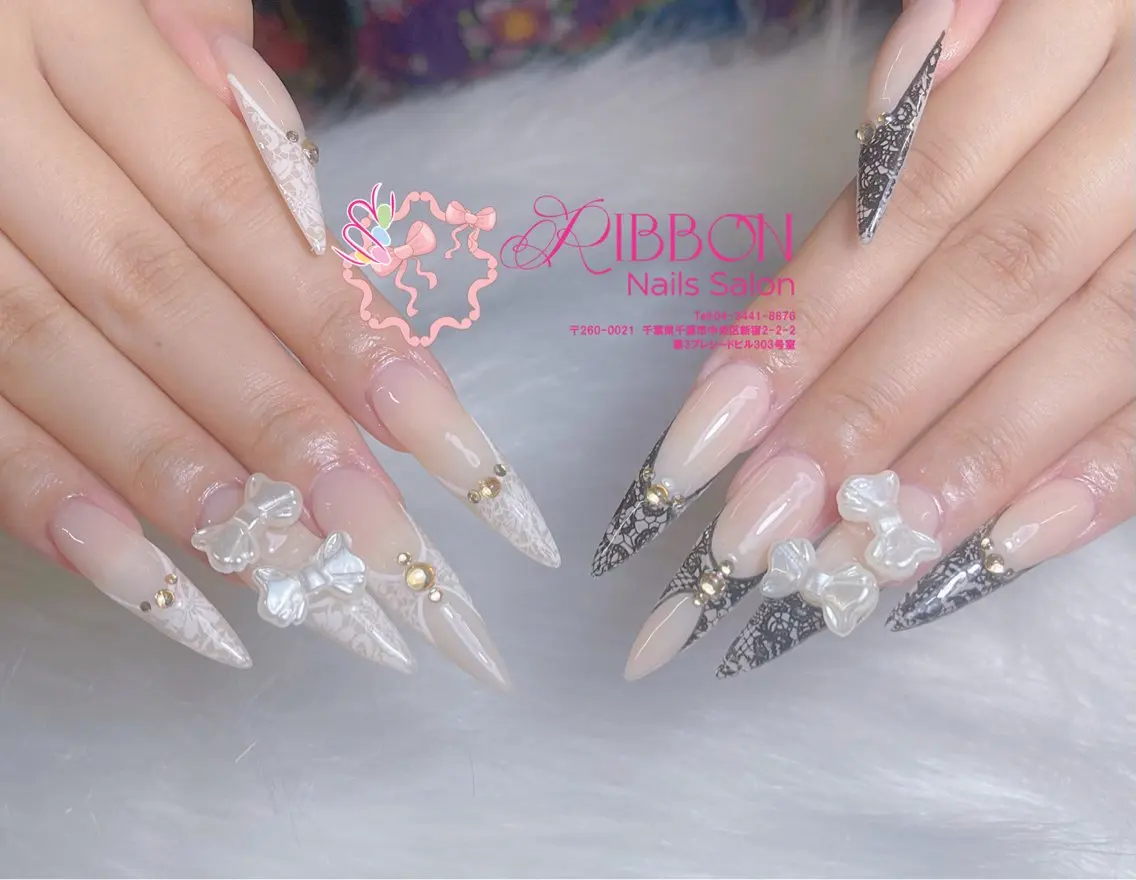 ネイル ハンドネイル Ribbonnail salonのネイルデザイン