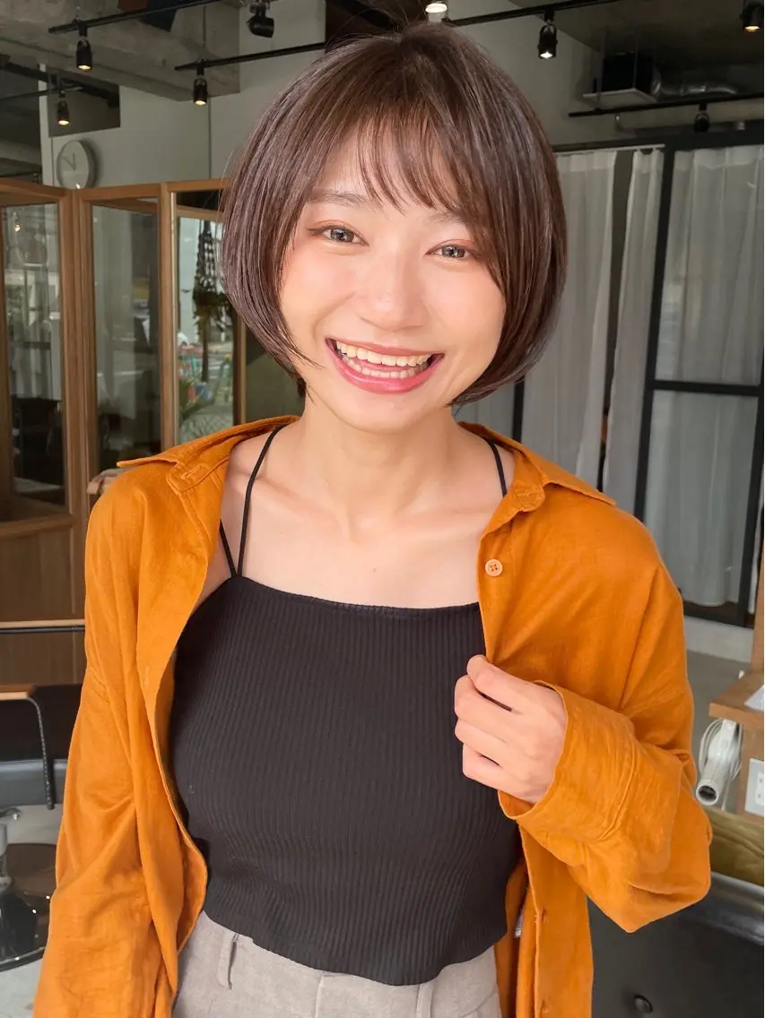 ショート カラー カット ヘアカラー トリートメント FERIA池田 田岡啓佑のヘアスタイル