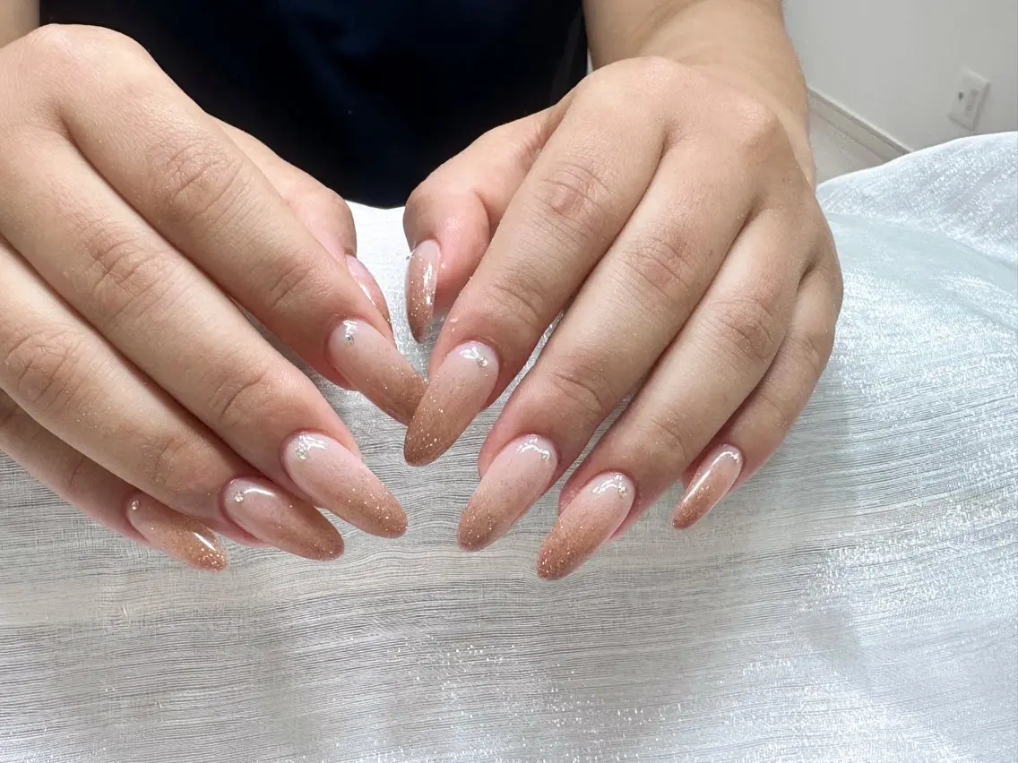 ネイル スカルプネイル シンプルネイル Lu nailsalonのネイルデザイン