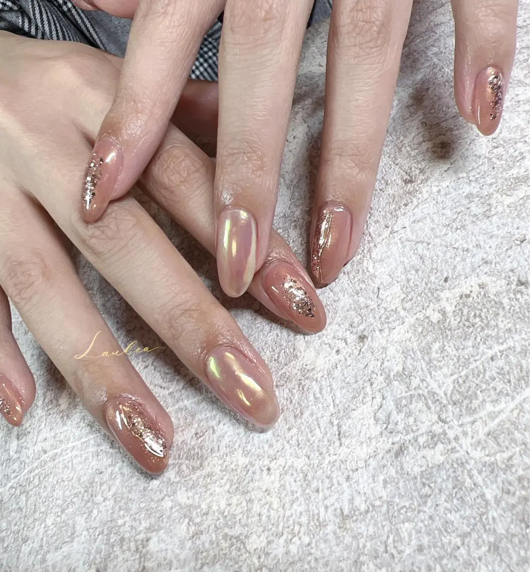 ネイル フットネイル 韓国ネイル ハンドネイル nail salon Lauleaのネイルデザイン