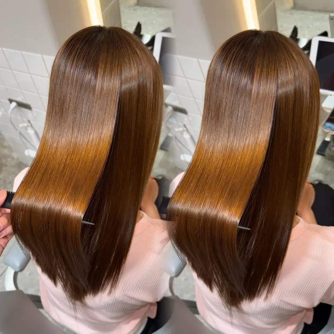 ロング パーマ カット ヘアカラー 縮毛矯正 ハッシュカット 美髪矯正/TERU/のヘアスタイル
