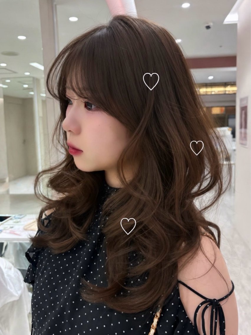 ロング カット ヘアカラー トリートメント 銀座/レイヤー Hazuki🪽のヘアスタイル