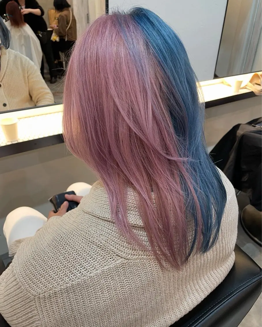 ショート カラー メンズ ツートーンカラー ニュアンスカラー🫧 加納のヘアスタイル
