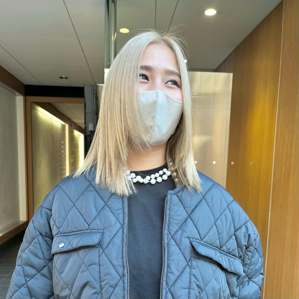 ミディアム カラー 堺 鳳 ママ美容師 yukariのヘアスタイル