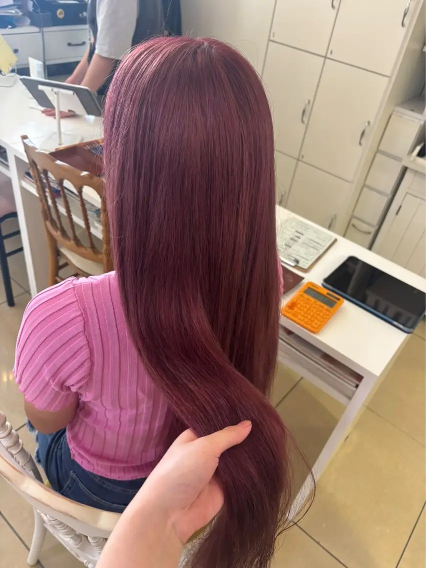 ロング トリートメント ヘアカラー eMu🫧 〜𝑴𝒊𝒖〜のヘアスタイル