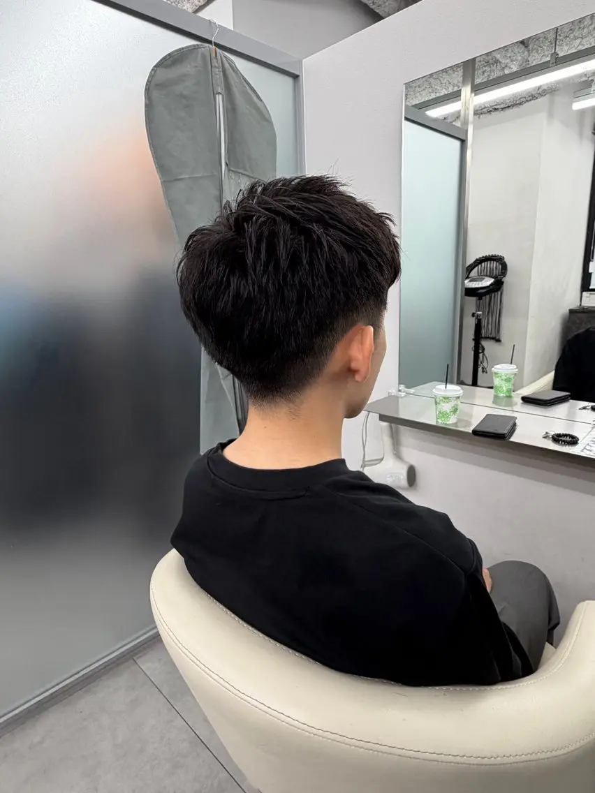 ショート メンズカット×パーマ ✂️今井魁人✂️のヘアスタイル