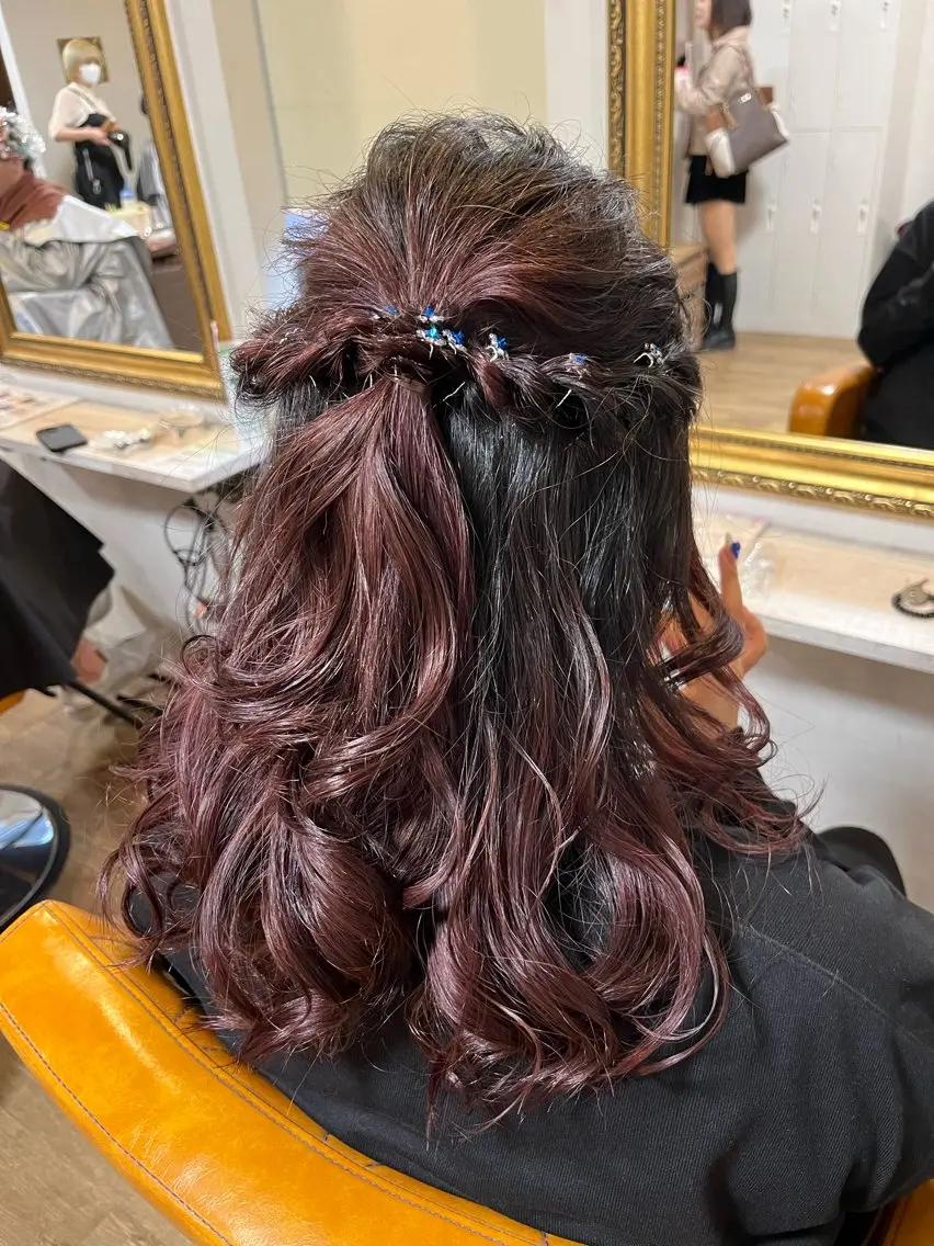 ヘアアレンジ ハーフアップ 🎀 MIYUKIのヘアスタイル