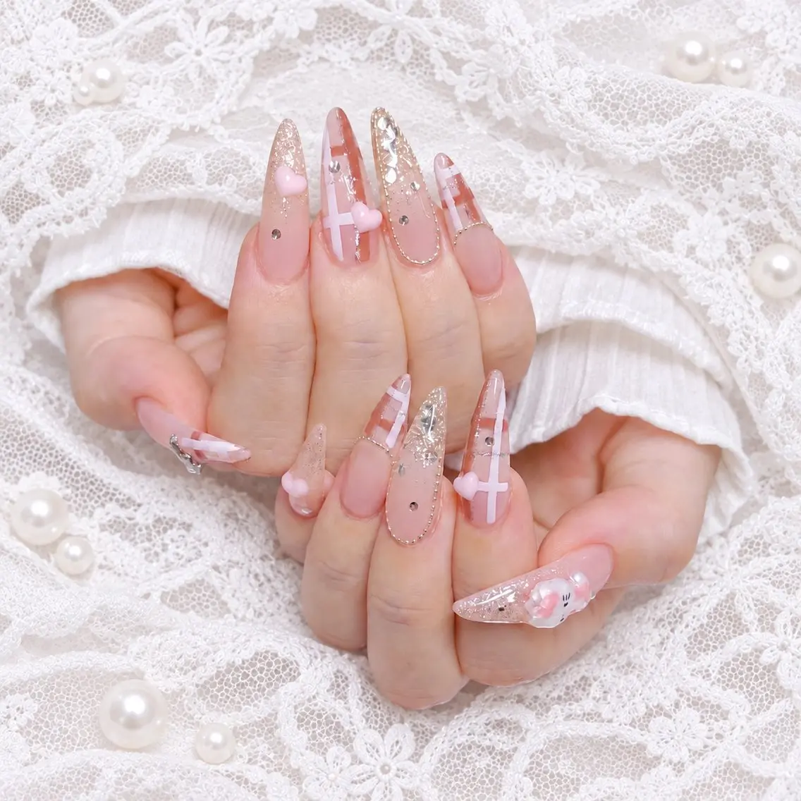 ネイル 韓国ネイル マグネットネイル 持ち込み ハンドネイル RINA Nailのネイルデザイン