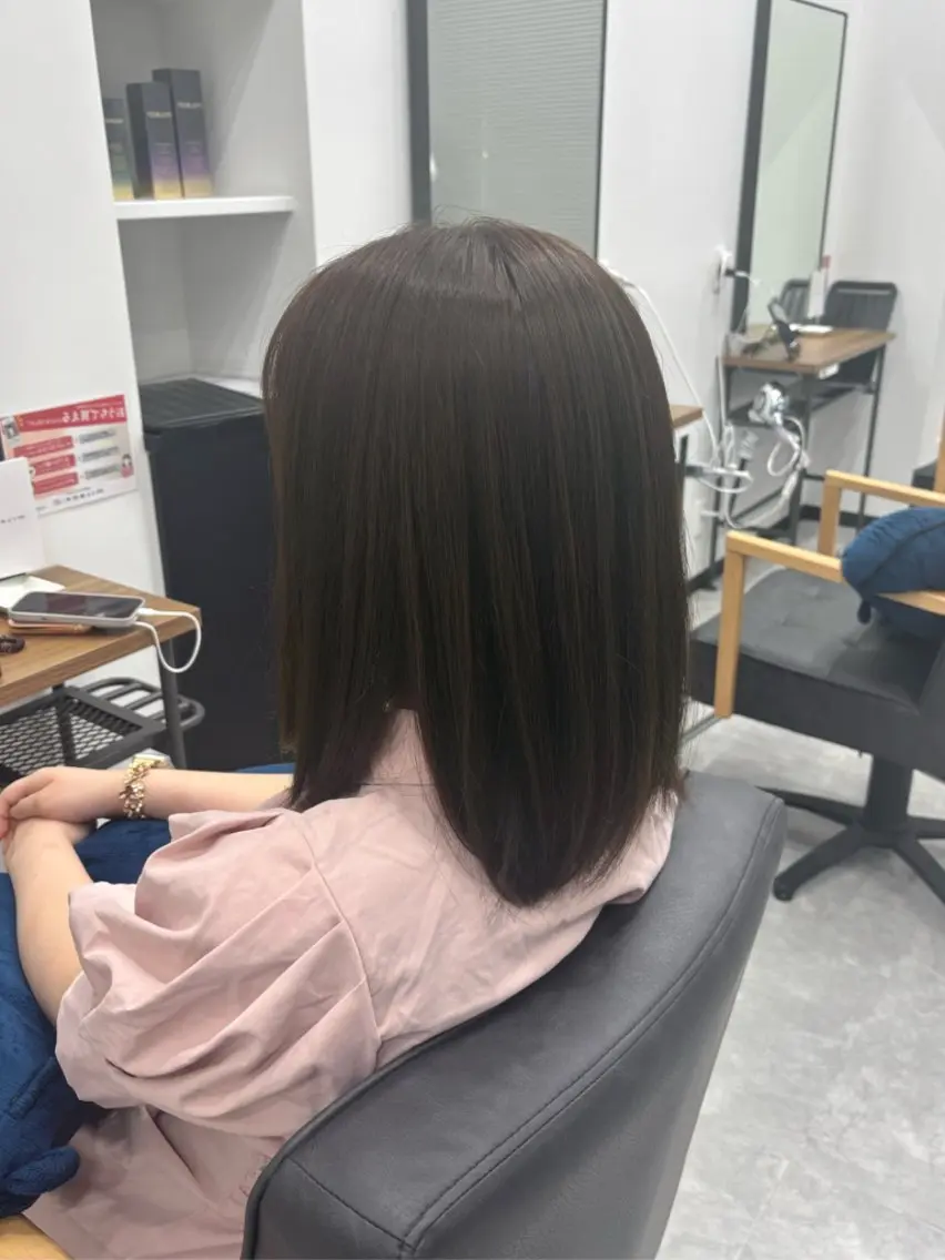 カラー ベージュカラー 透明感カラー 藤田真凜/ボブ/ショ ート/艶カラー🩶のヘアスタイル