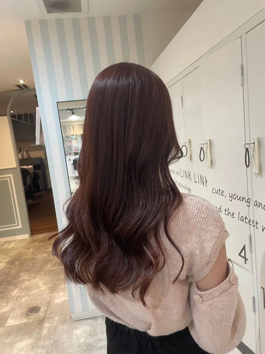 ロング カラー ヘアカラー トリートメント ヤマナカ エリカのヘアスタイル