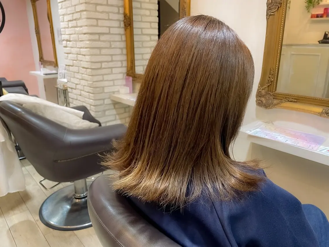 ミディアム カラー 元自衛官美容師 つや。のヘアスタイル