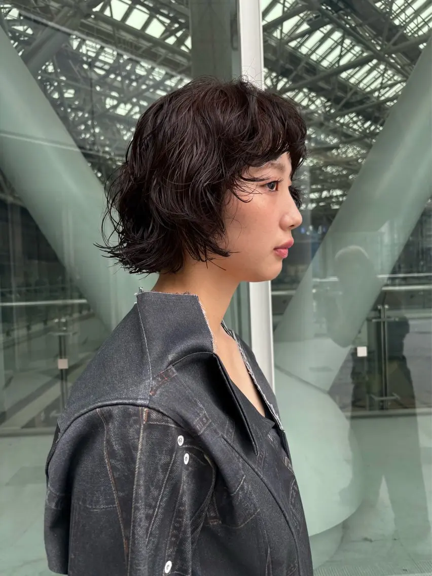 ショート パーマ カット パーマ FILMS 綾菜のヘアスタイル