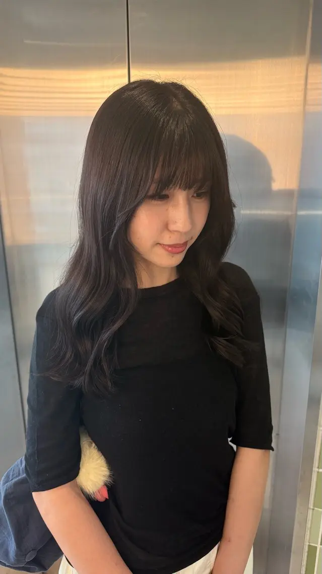 セミロング RUKA👱🏻 メンズカットパーマのヘアスタイル
