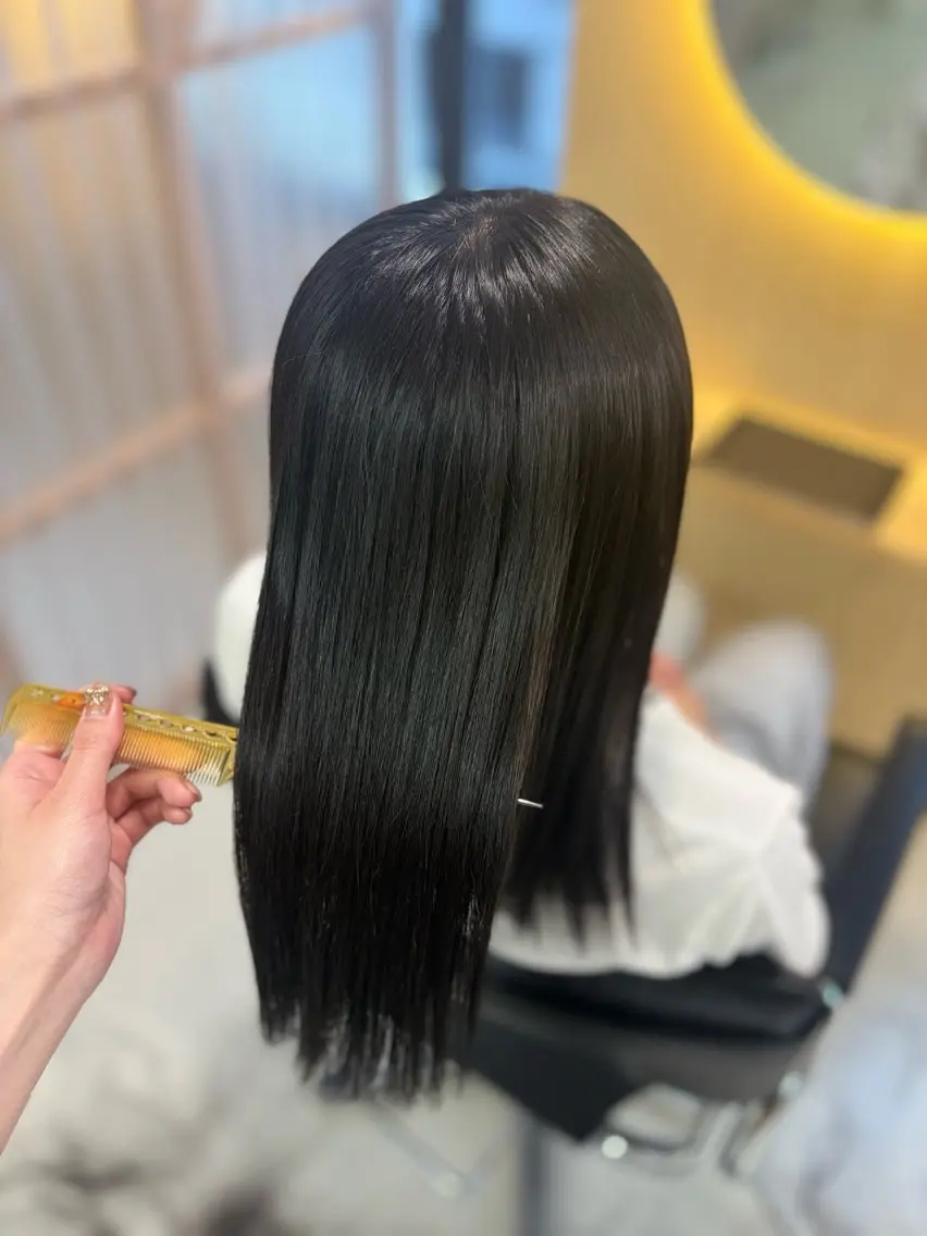 女性限定👧🏻縮毛矯正＋カット🥞(ドライ、ブロー込み)ロング料金なしの写真