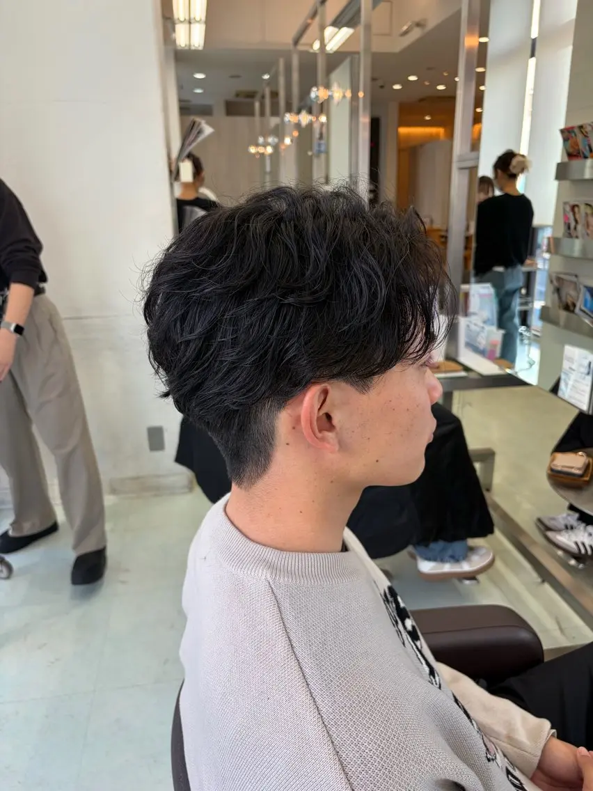 パーマ メンズ メンズパーマ ニュアンスパーマ カット パーマ ✨似合わせ特化美容師 WILL上村 拳吾のヘアスタイル