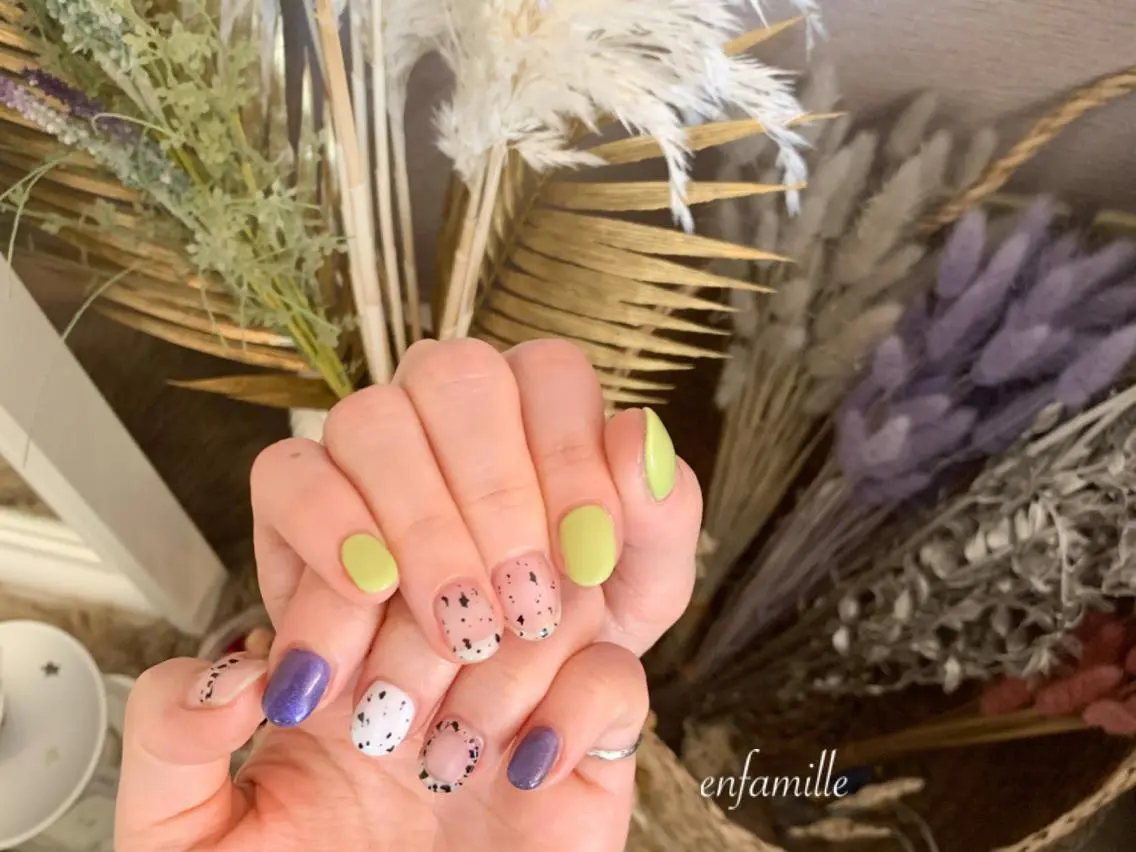 ネイル ハンドネイル nail salon en familleのネイルデザイン