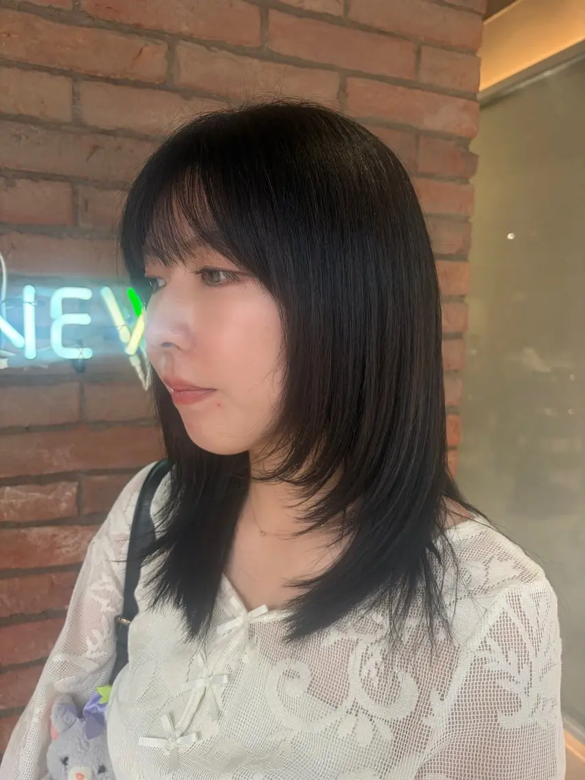 ミディアム カラー ヘアカラー KANNA🍀.* NEWTONのヘアスタイル